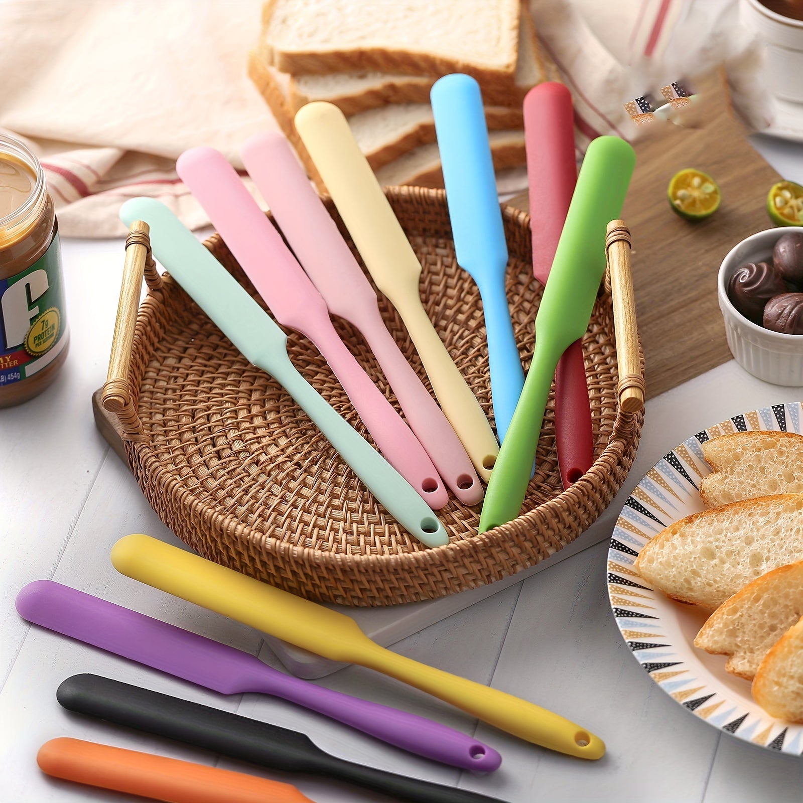 Silicone Jar Spatula – Heat Resistant Non-Stick Baking Spatula