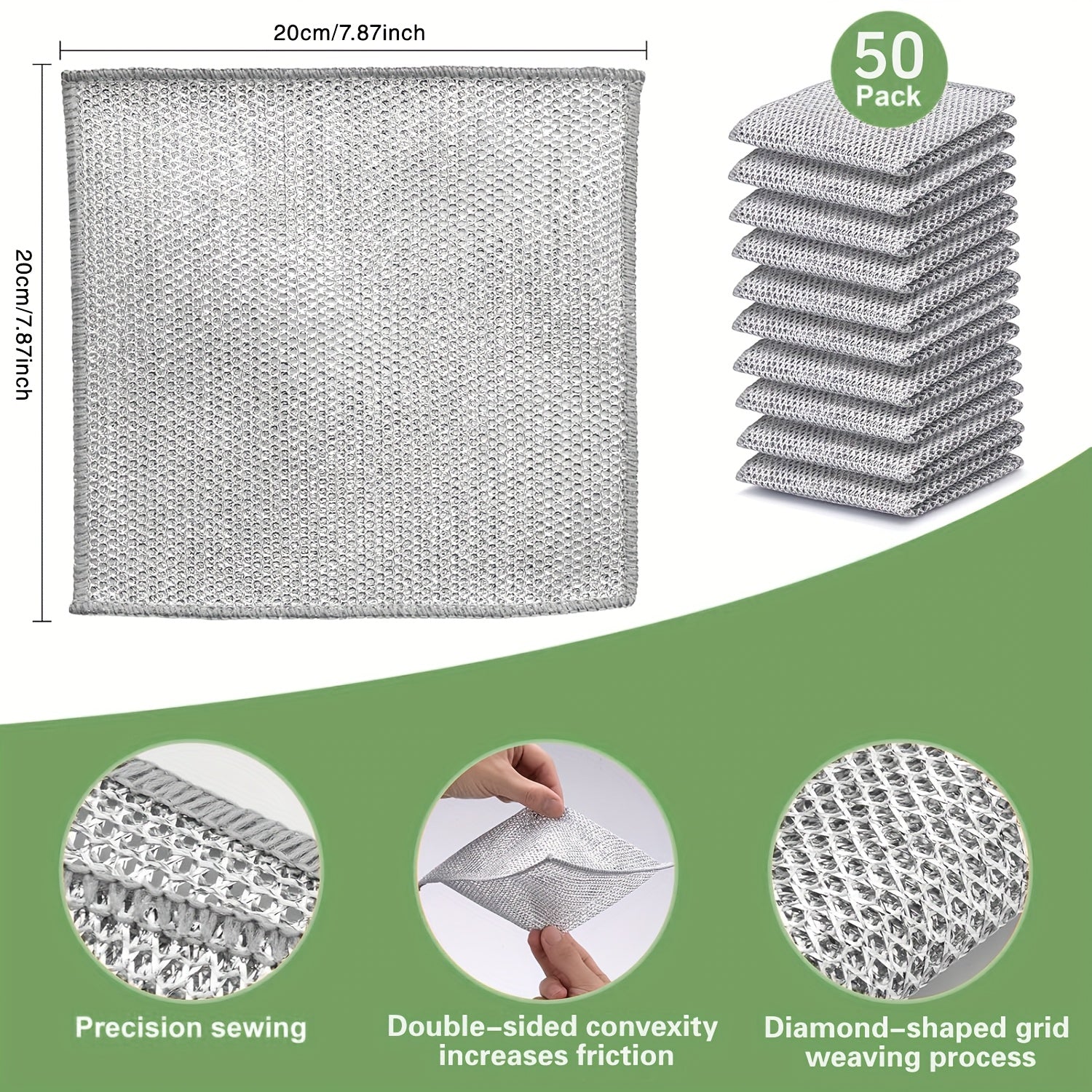 Stainless Steel Kitchen Scrubber Cloth