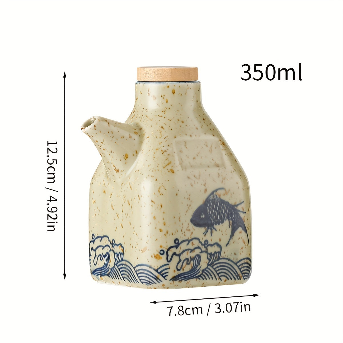 Ceramic Oil & Vinegar Dispenser Bottle