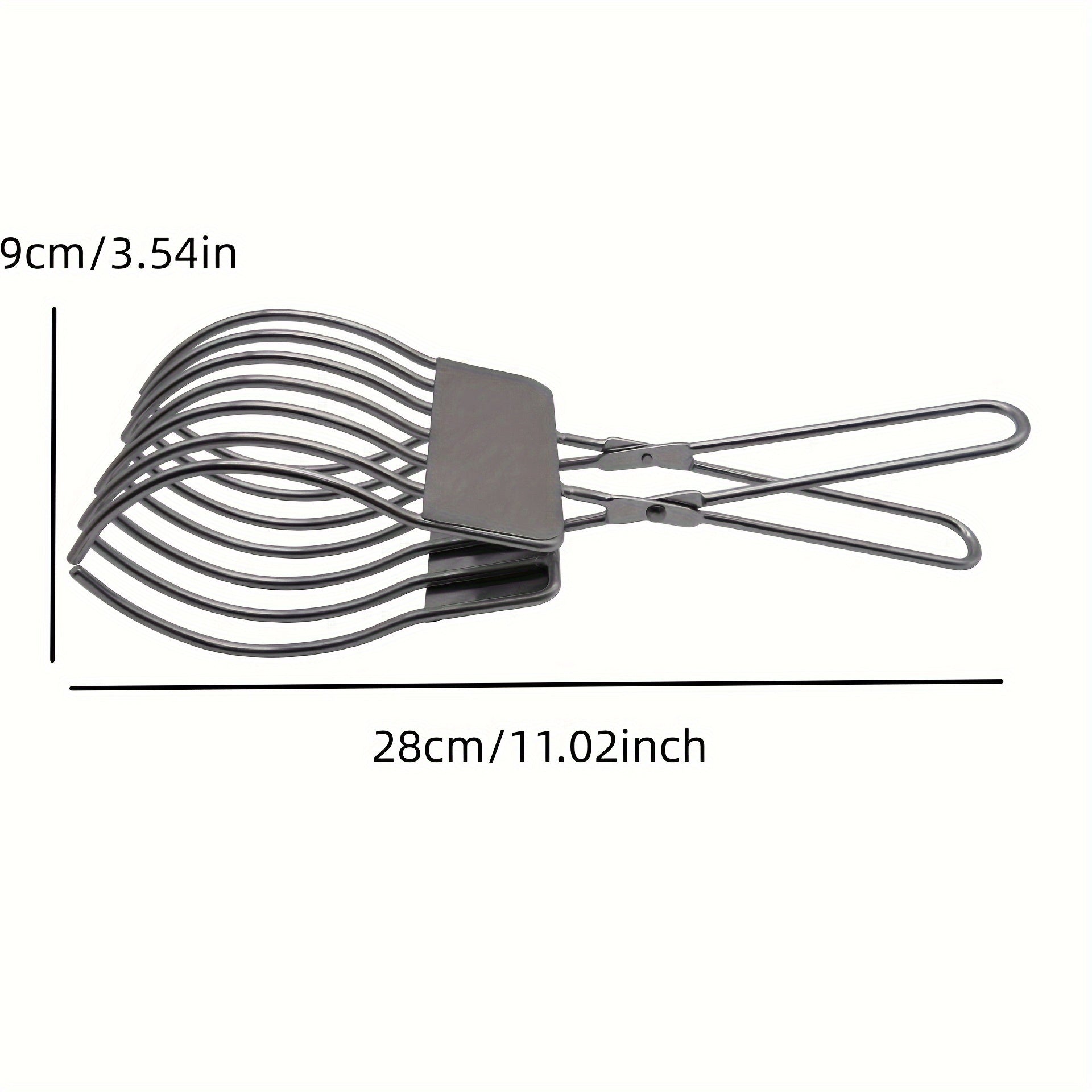 Stainless Steel Meat & Vegetable Slicing Tongs