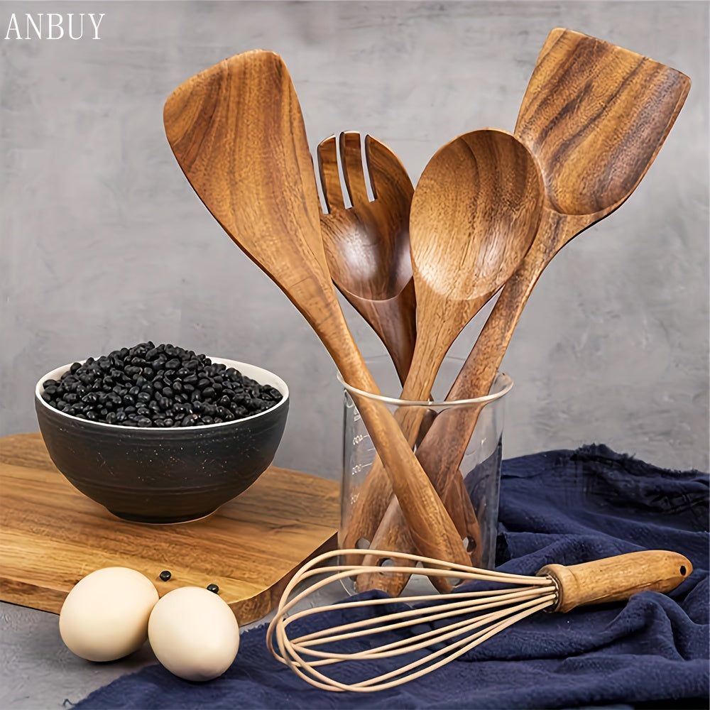 Wooden kitchen utensil set- 10 pcs