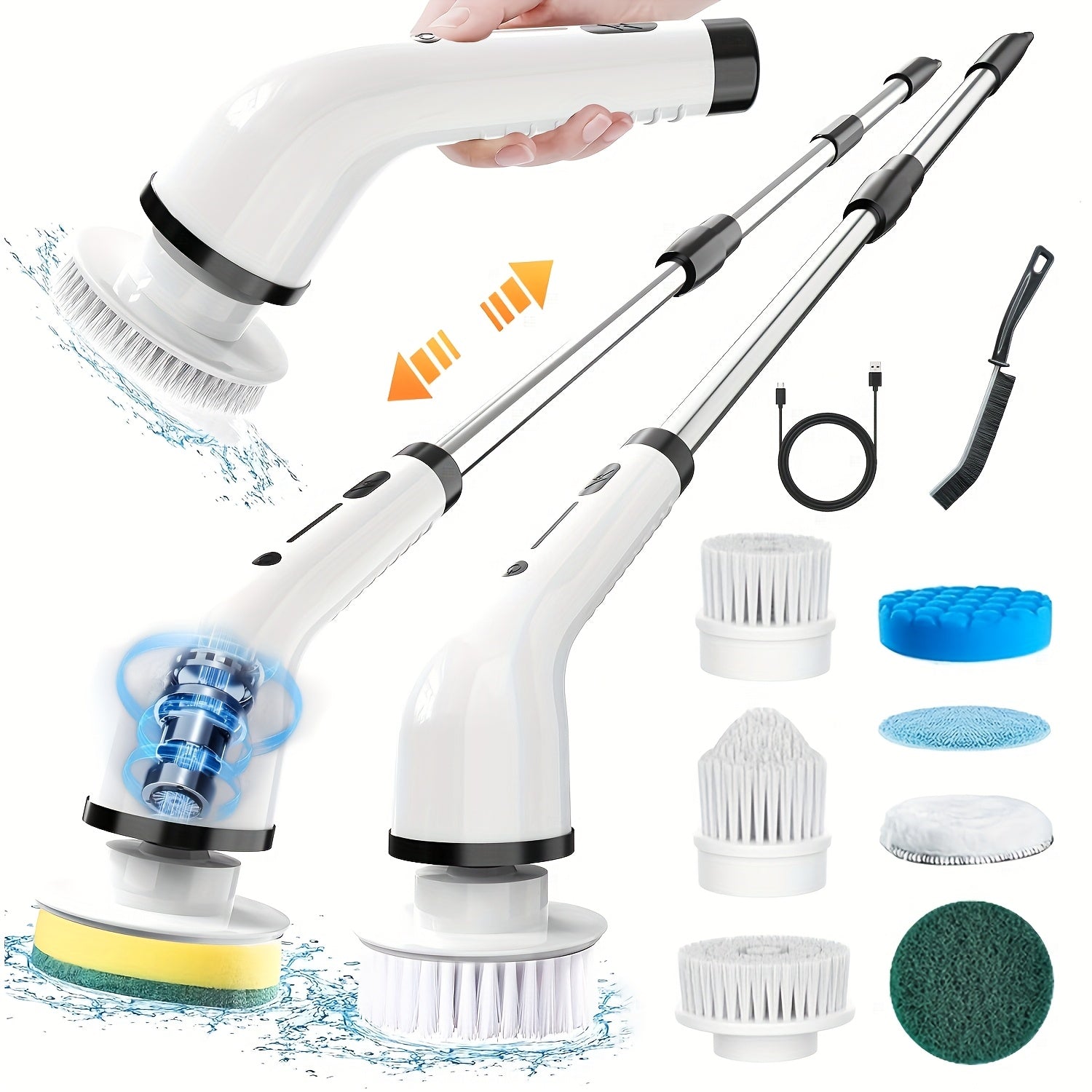 Electric Rotary Scrubber for Kitchen Cleaning